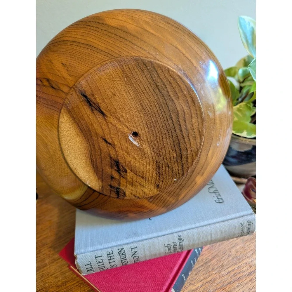 Vintage 1960s Oregon Myrtlewood Plate Handcrafted Mid Century Modern Dish‎ 8.5